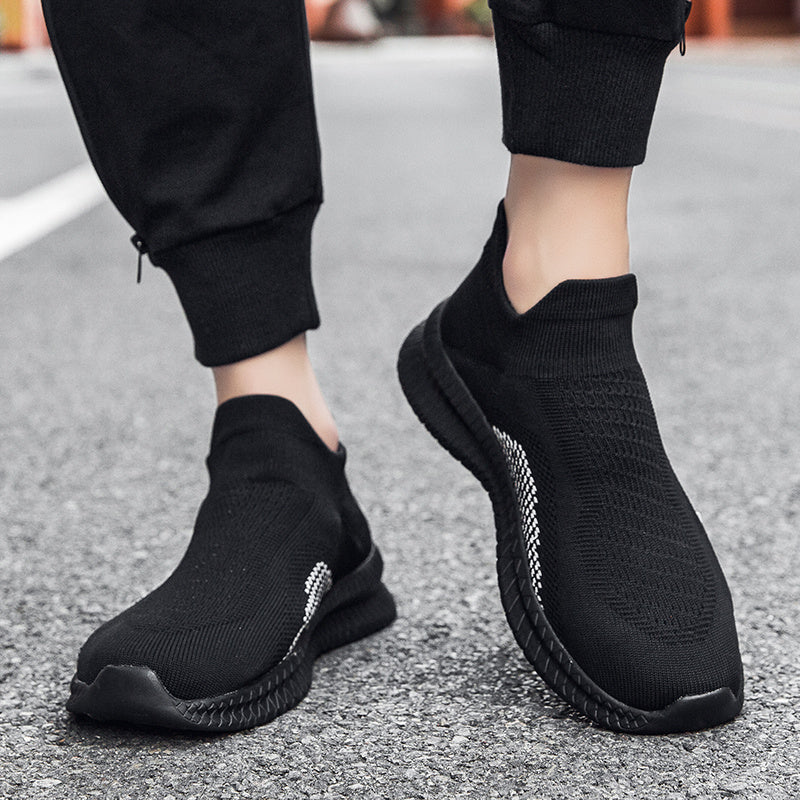 Men's Breathable Lightweight Slip On Casual Shoes, Outdoor Non-slip Soft Sole Sneakers, Spring And Summer - Snug & Style