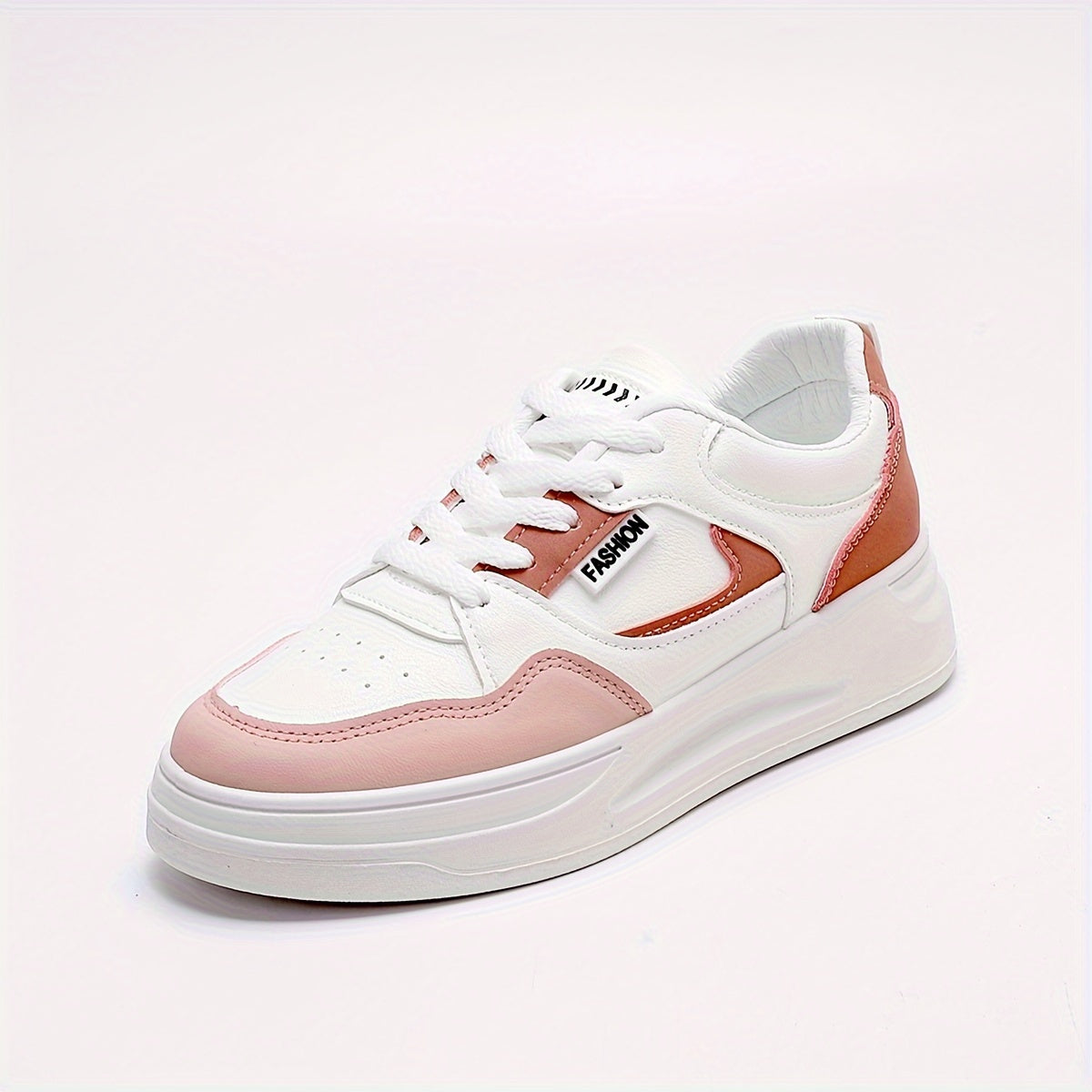 Womens Lightweight Platform Sneakers - Breathable & Comfortable, Low Top Lace Up Design - Stylish Casual Shoes for Everyday Fashion - Snug & Style