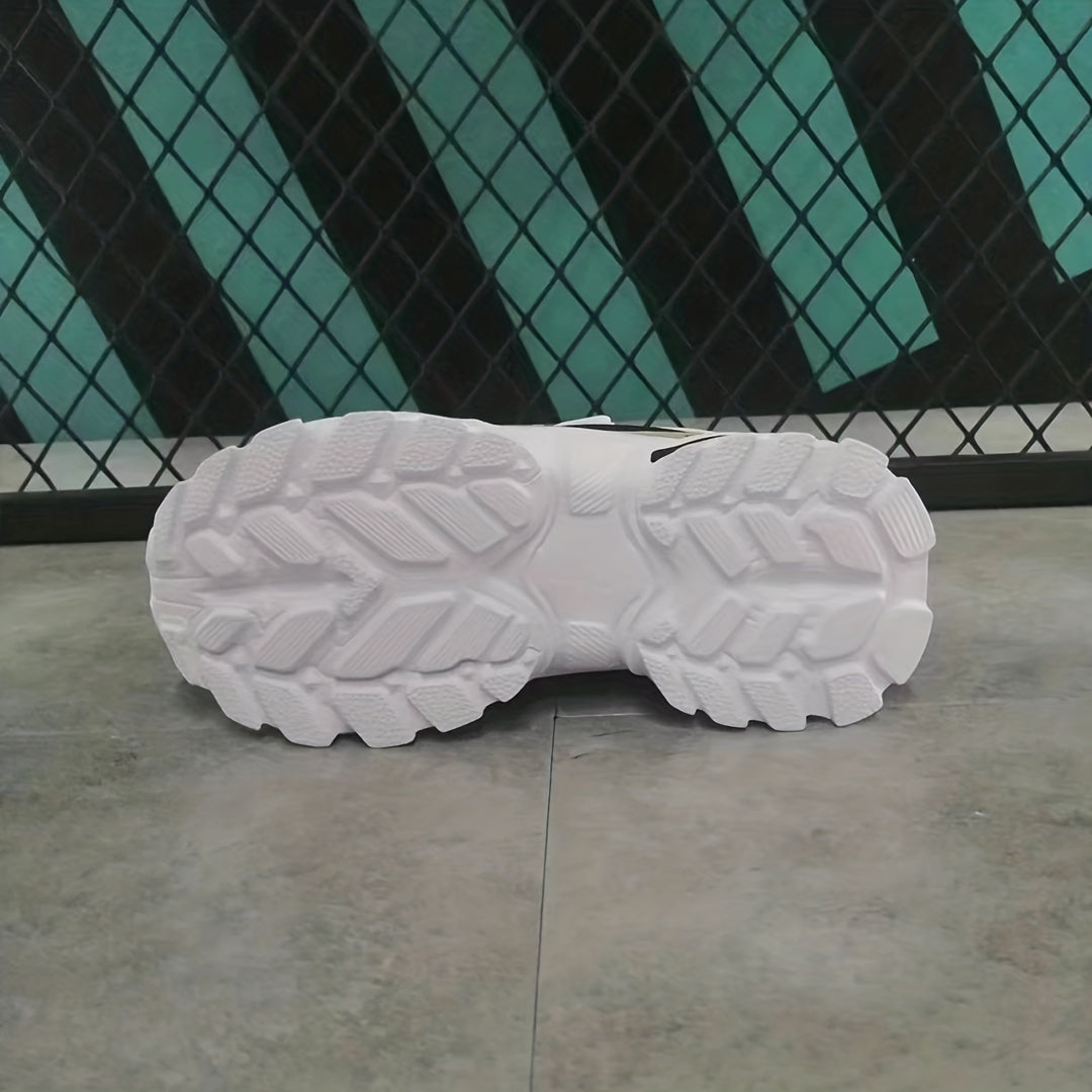 Boys Soft-soled Sneakers, Lightweight Breathable Non-slip Hook-and-loop Fastener Casual Shoes - Snug & Style