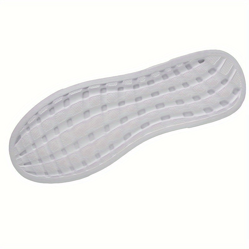 PLUS SIZE Mens Fashion-Forward Solid Skate Sneakers - Ultra-Comfortable, Non-Slip, Lace-Up Design for Outdoor Adventures - Snug & Style