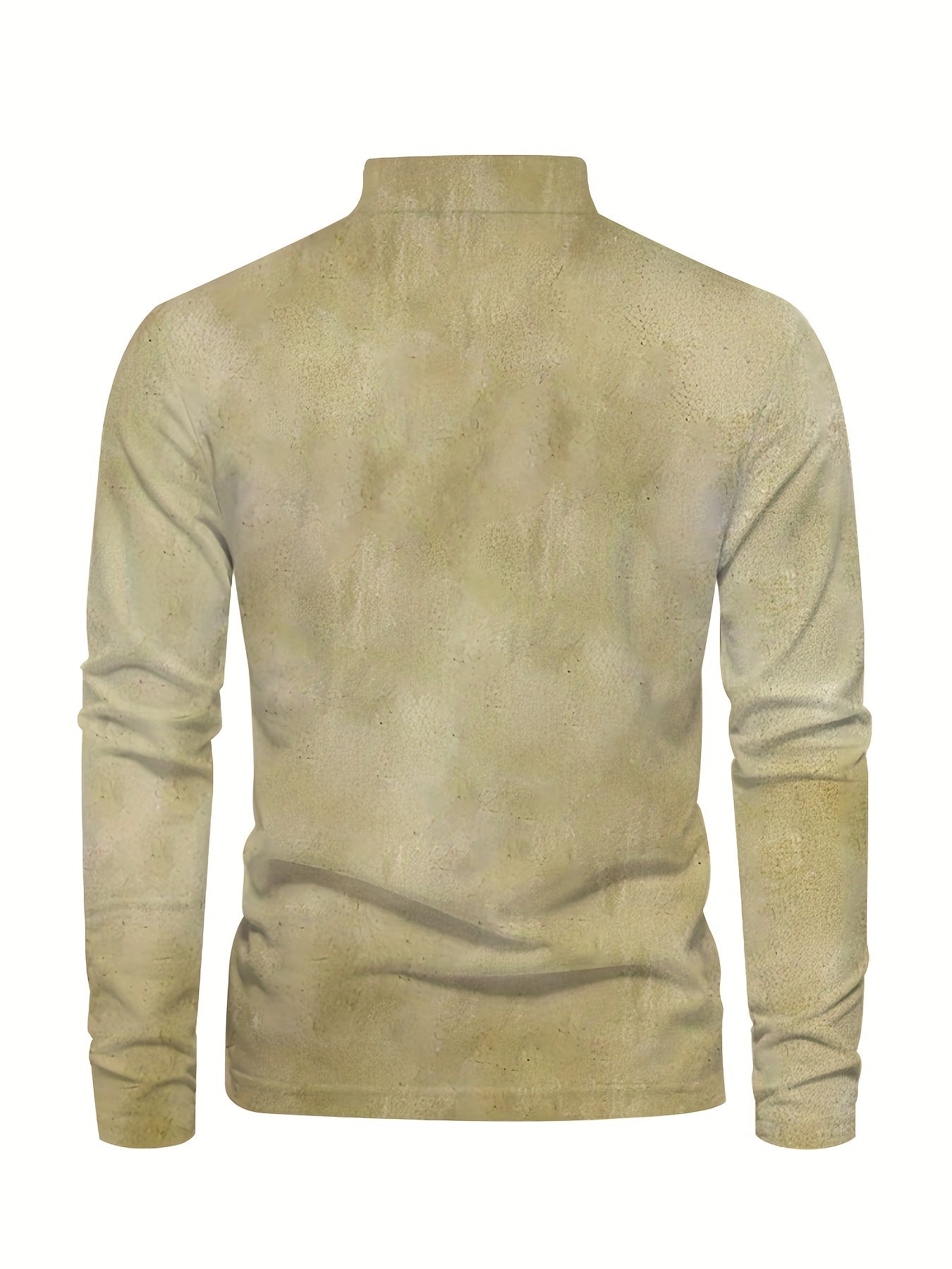 Plus Size Mens Fashion 3D Sailboat Print Lapel Shirt - Oversized Long Sleeve Golf Inspired - Premium Comfort for Spring/Autumn Wear - Trendy Casual Clothing for Males - Snug & Style