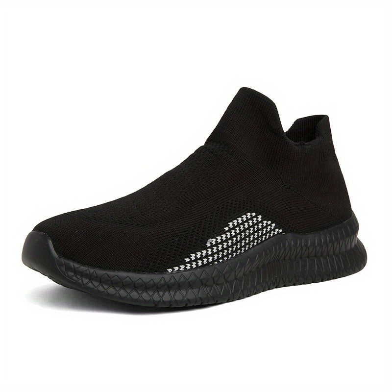 Men's Breathable Lightweight Slip On Casual Shoes, Outdoor Non-slip Soft Sole Sneakers, Spring And Summer - Snug & Style