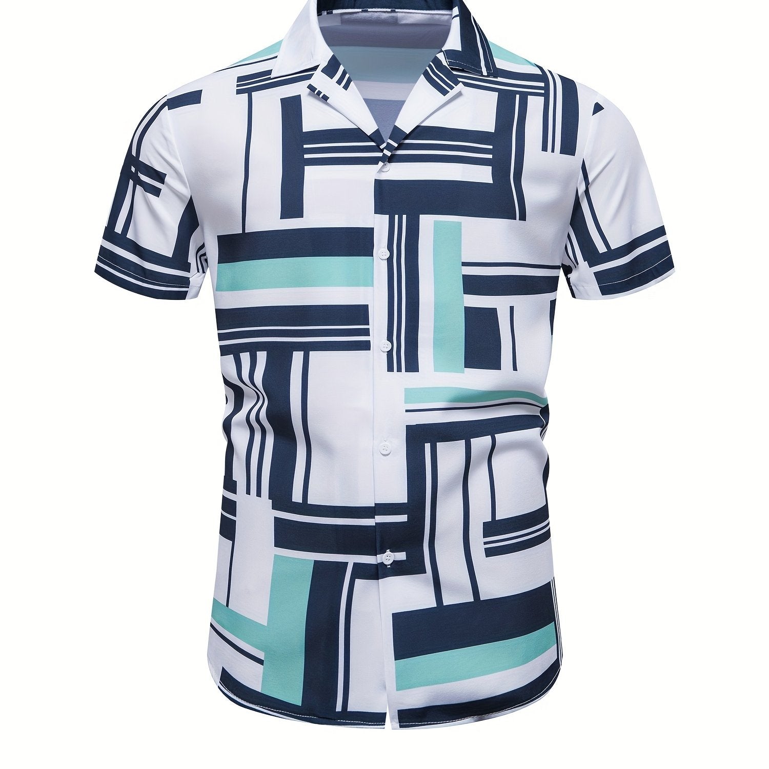 Men's Shirt, Causal Lapel Short Sleeve Shirts For Men Summer - Snug & Style