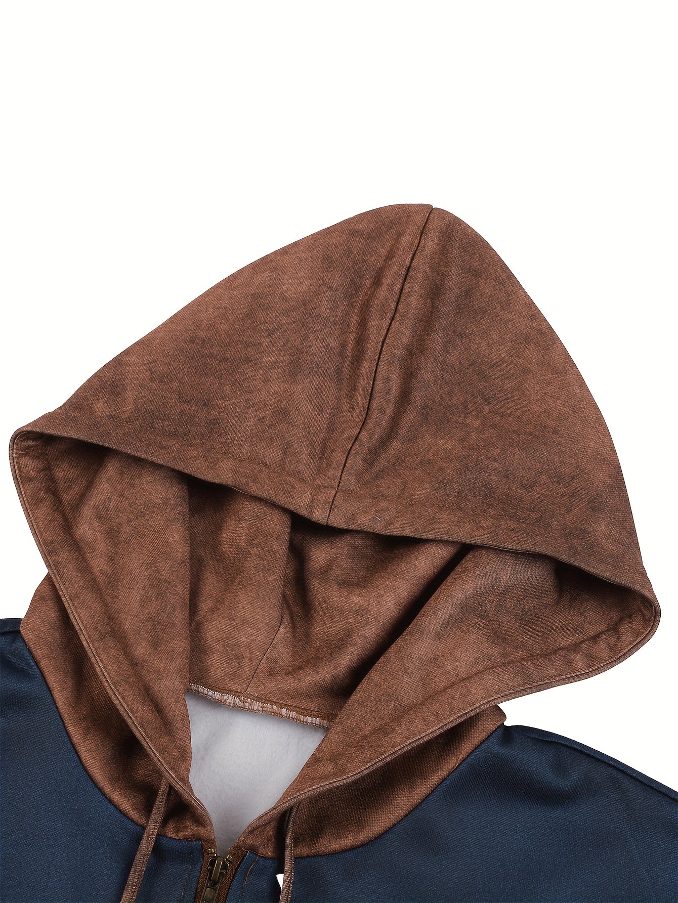 Plus Size Mens Fashion Hoodies - Bold Contrast Colors, Stylish Casual Hooded Sweatshirt for Autumn & Winter - Warm, Trendy Apparel - Snug & Style