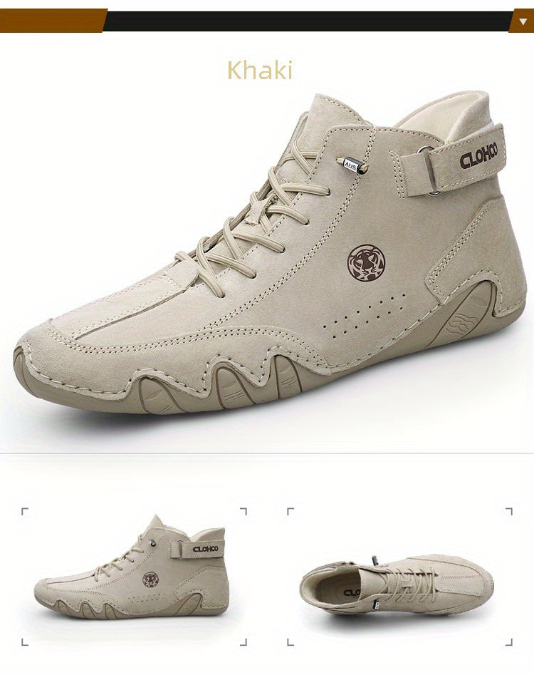 ComfortFlex Ankle Boots - Ultra-Soft, Wear-Resistant, Non-Slip, Breathable, Comfortable Sneakers for Men - Perfect for Spring and Autumn Outdoor Activities - Snug & Style