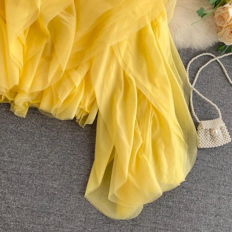 CHICEVER Elegant Shirts For Women O Neck Lantern Long Sleeve Asymmetrical Patchwork Ruffles Mesh Plus Size Blouses Female 2022 - Snug & Style