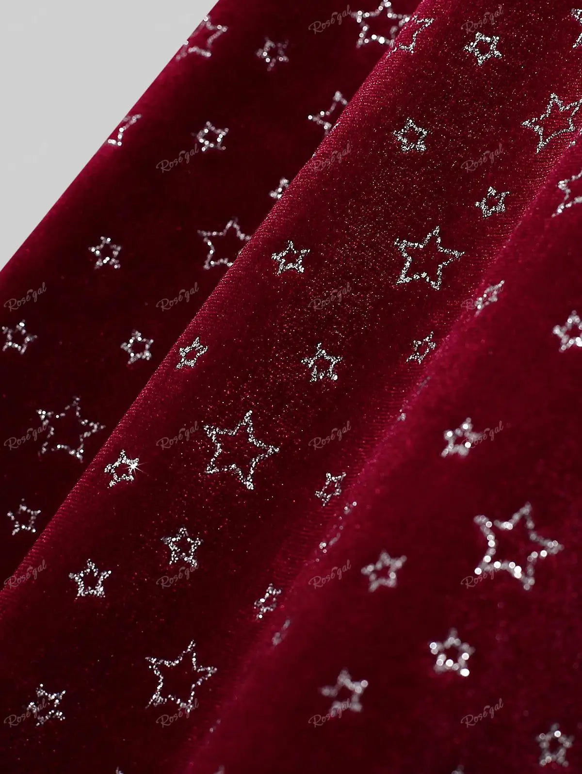 ROSEGAL-Women's Pentagram Print Dresses, Faux Fur, Lace Up, Ruched High Low Dress, Festival Streetwear, Casual Plus Size Vestido - Snug & Style