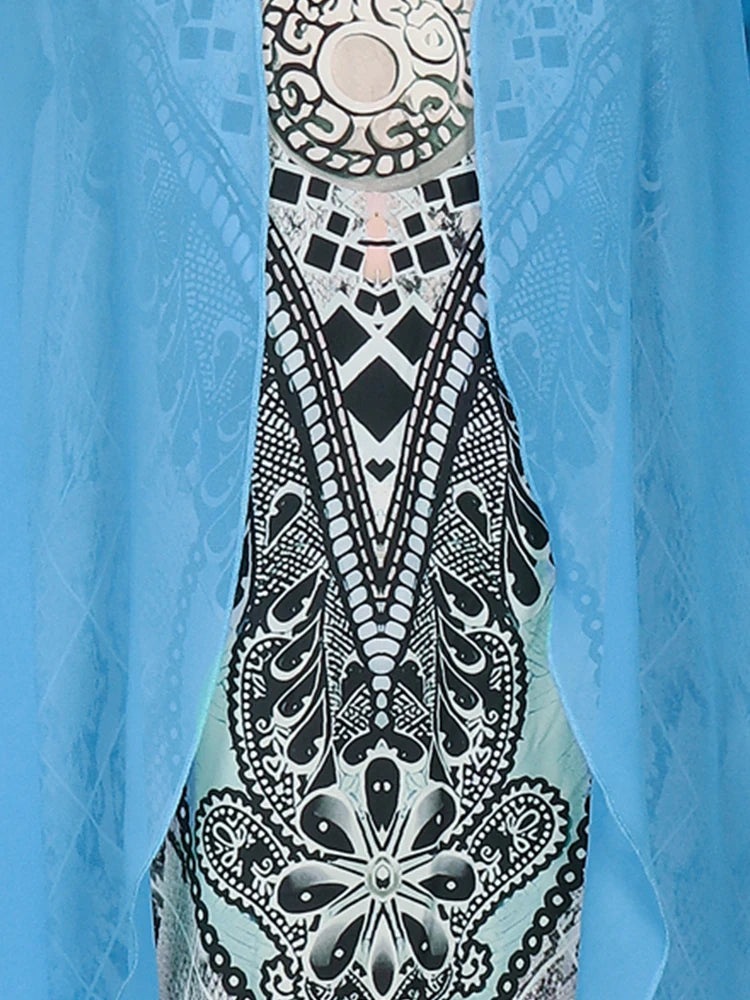 Plus Size Casual Dress Sets Solid Open Front and Graphic Printed Dress Sets Women's Plus Size Clothing - Snug & Style