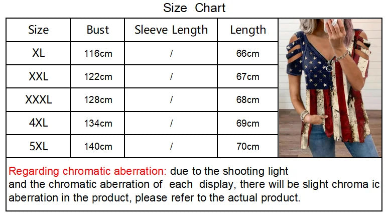 Plus Size Europe and the United States and The United States Cross Border New Women's Printed V-neck Casual T-shirt - Snug & Style