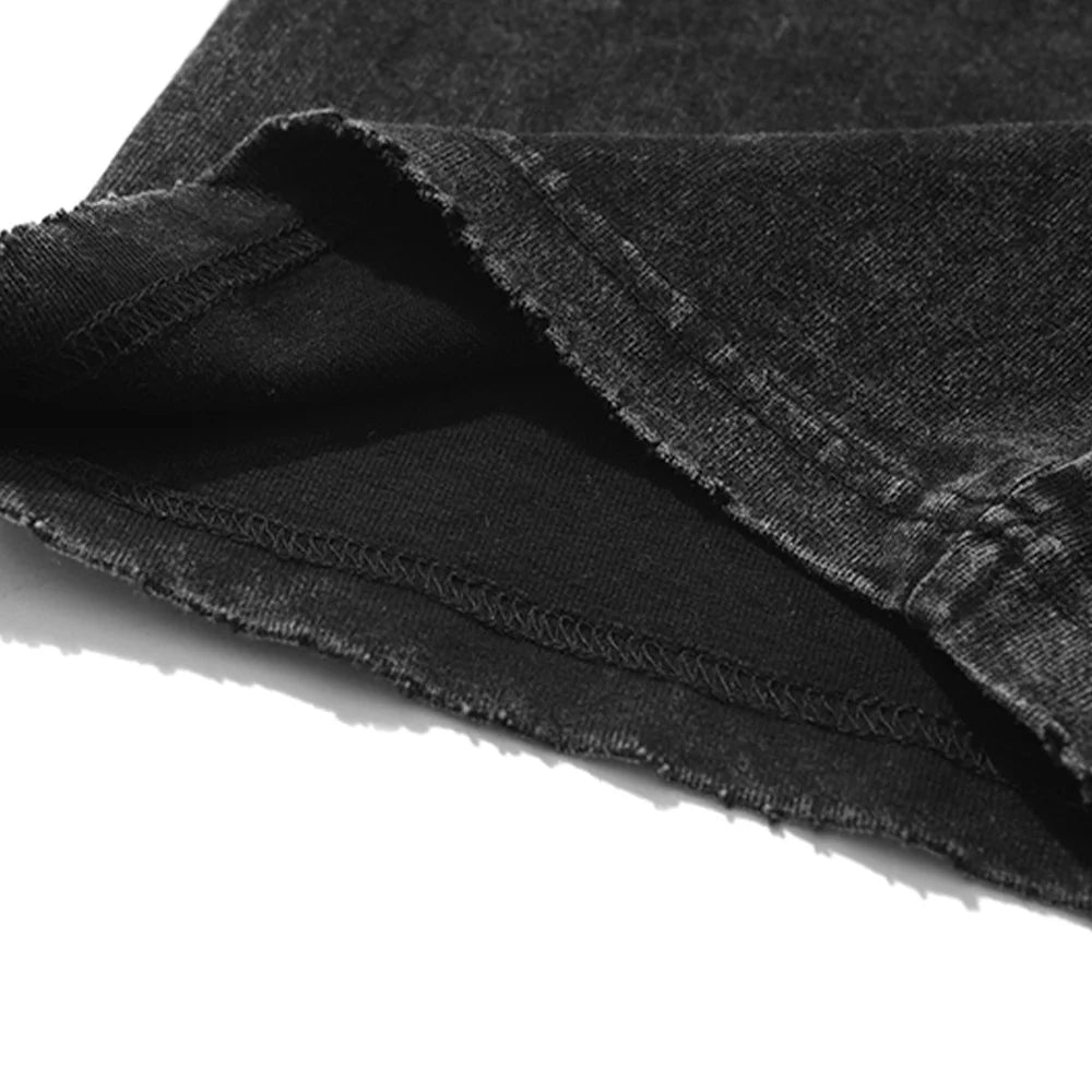 Retro Washed Cotton T-shirt Tops Anime Graphic Tees for Men Women Summer Casual Oversized Tshirt Harajuku Streetwear - Snug & Style