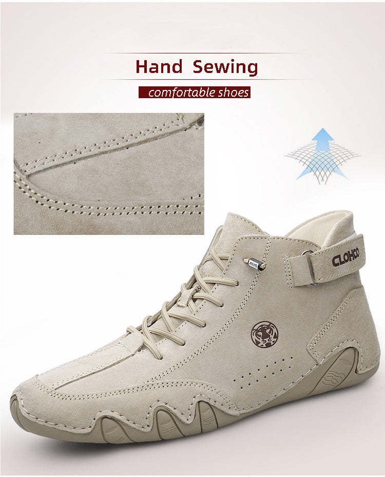 ComfortFlex Ankle Boots - Ultra-Soft, Wear-Resistant, Non-Slip, Breathable, Comfortable Sneakers for Men - Perfect for Spring and Autumn Outdoor Activities - Snug & Style