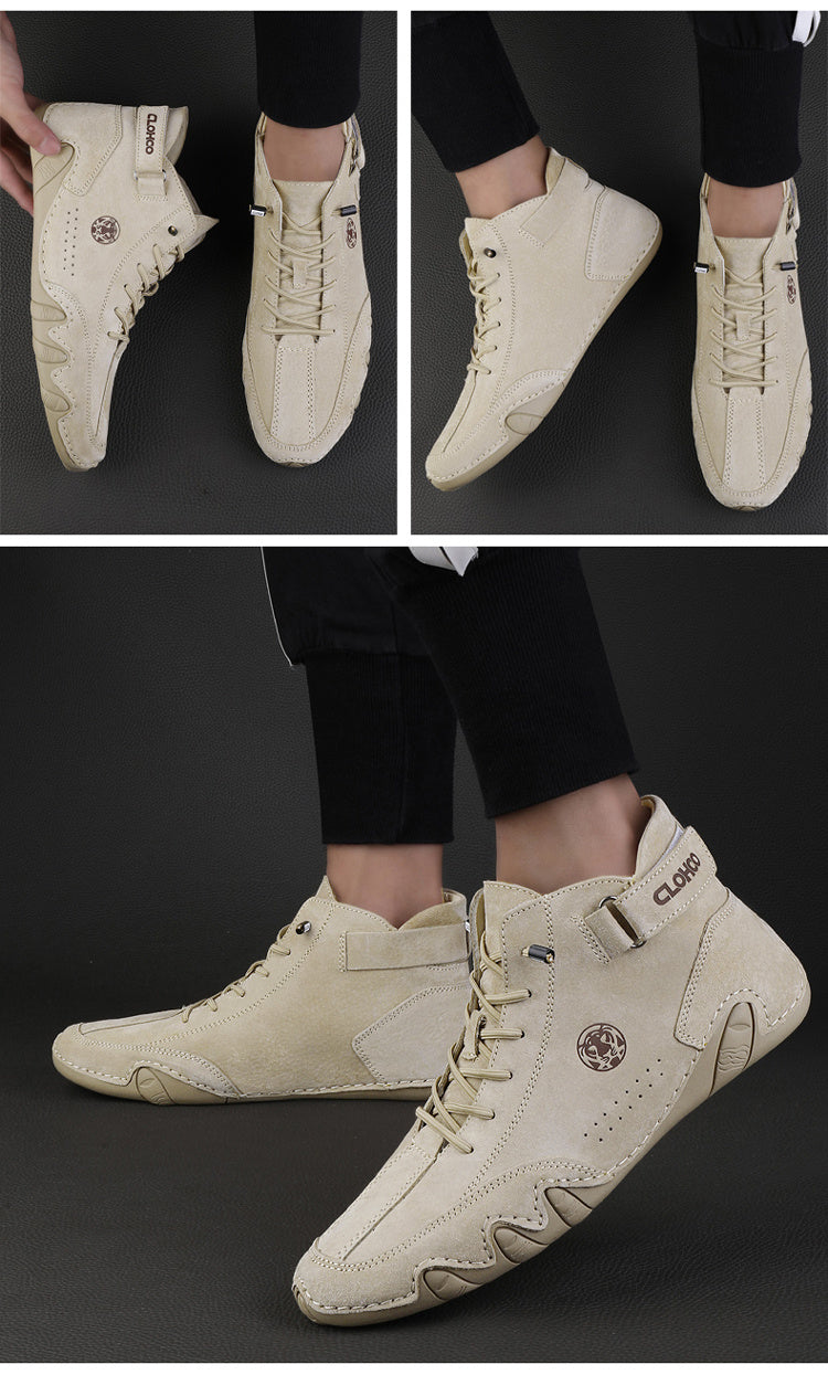 ComfortFlex Ankle Boots - Ultra-Soft, Wear-Resistant, Non-Slip, Breathable, Comfortable Sneakers for Men - Perfect for Spring and Autumn Outdoor Activities - Snug & Style